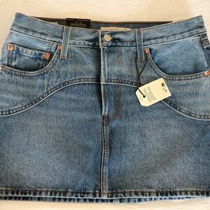 Levi's Blue Denim Mini Skirt